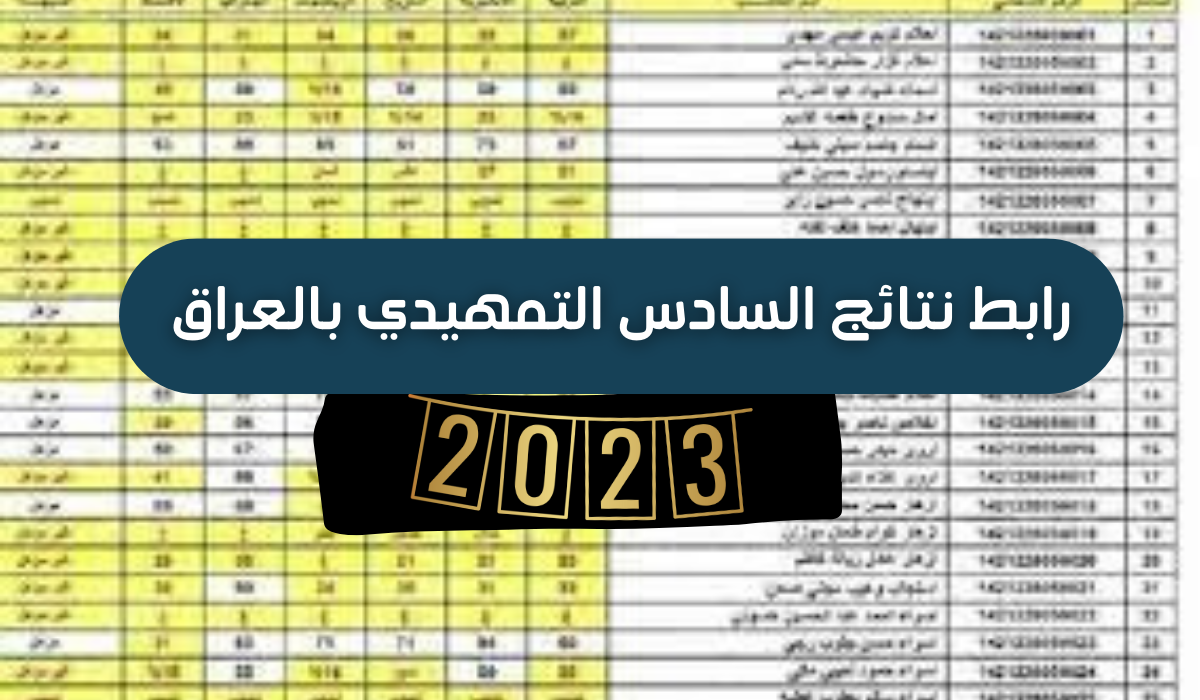 رابط نتائج الصف السادس الابتدائي التمهيدي العراق 2023 عبر موقع نتائجنا